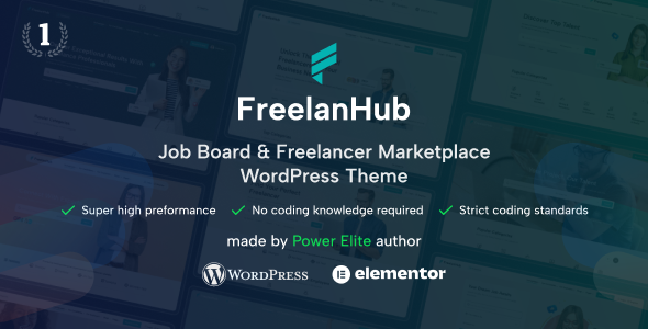 Freelanhub – Job Board & Freelance Marketplace WordPress Theme – 0 Sold!