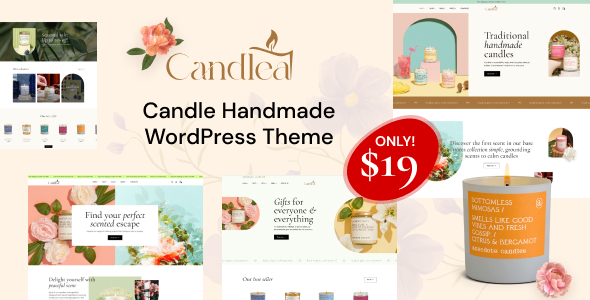 Candlea – Candle Handmade WordPress Theme – 0 Sold!