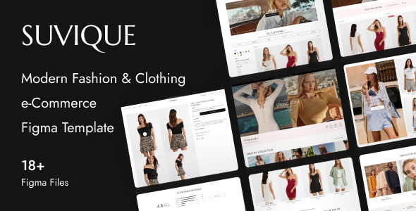 Suvique – Fashion & Clothing eCommerce Figma Template – 0 Sold!