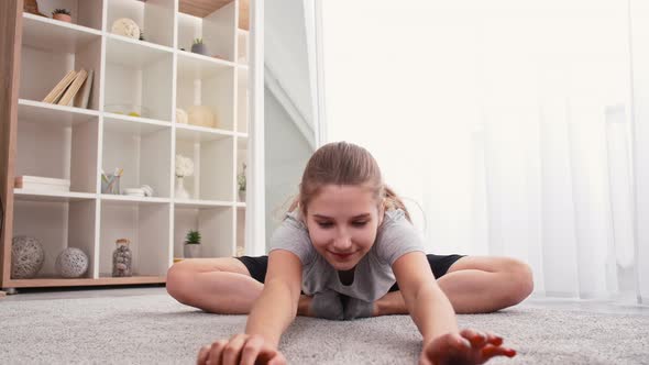Home Gym Flexibility Exercise Healthy Sport