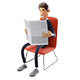 Professional Cartoon Businessman Reading Newspaper on Chair - 3DOcean Item for Sale