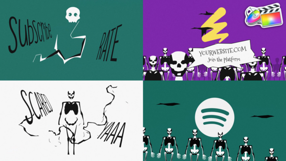 Halloween Logo Event Promo for FCPX alt