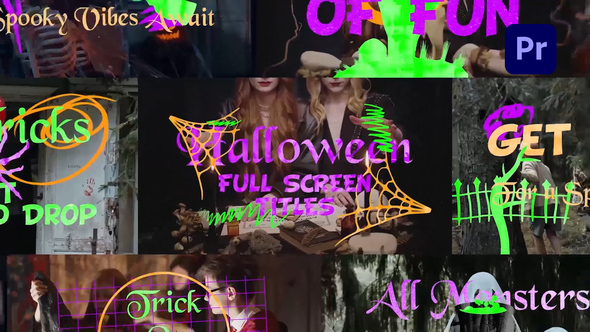 Spooky Splash: Full-Screen Halloween Titles