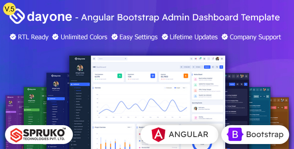 Dayone - Angular Bootstrap Admin & Dashboard Template