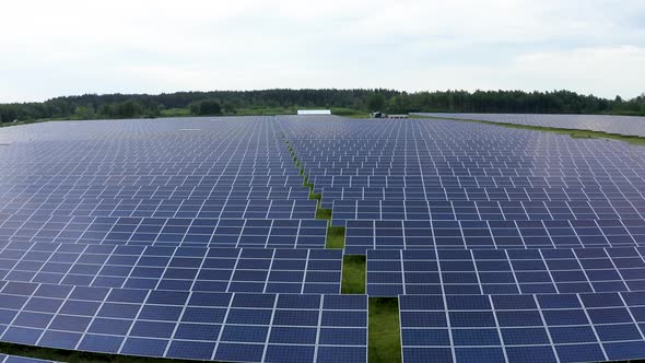 Aerial View of the Solar Photovoltaic Power Station