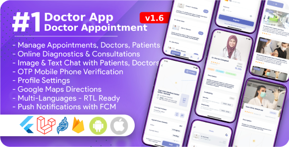 Doctor App for Doctors Appointments, Online Diagnostics, Medical Managements