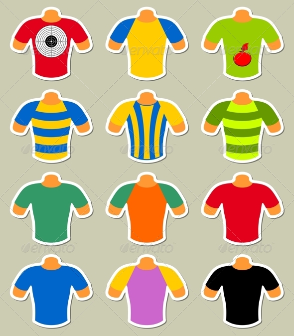 Set of Multicolored T-Shirts