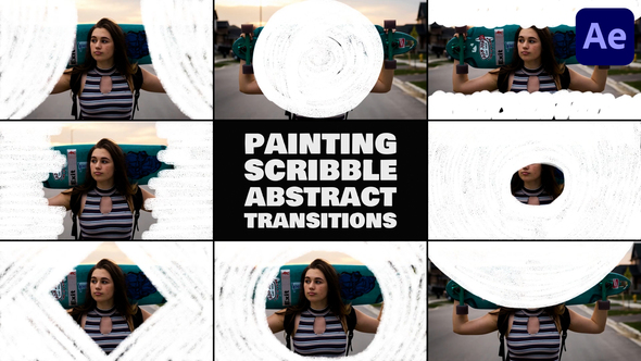 Painting Scribble Abstract Transitions for After Effects alt