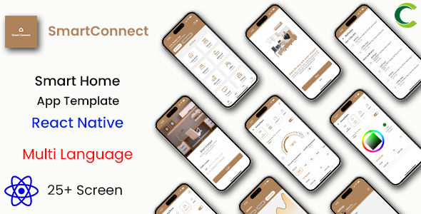 Smart Home App Template | Iot App | Home control App | Home automation App | React Native
