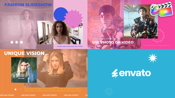 Colorful Fashion Slides for FCPX alt