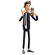 Male 3D Cartoon with Phone and Pen - 3DOcean Item for Sale