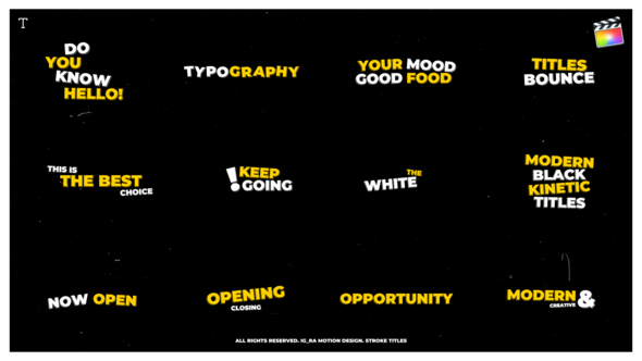 Stroke Titles | FCPX alt