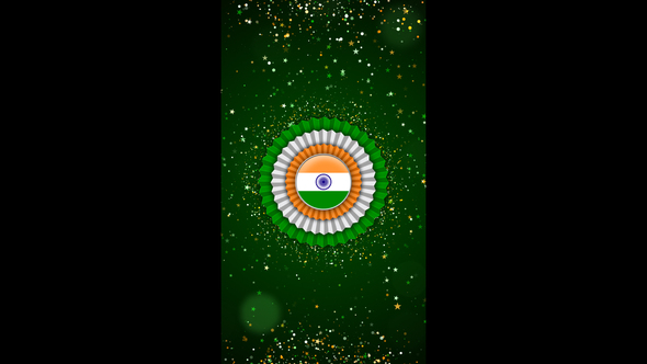 Indian Independence Day Celebration Vertical Background 01