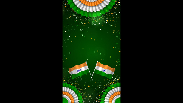 Indian Independence Day Celebration Vertical Background 02