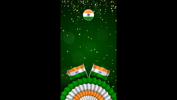 Indian Independence Day Celebration Vertical Background 03