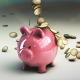 Piggy Bank - Falling Euro Coins - VideoHive Item for Sale
