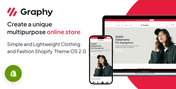 Graphy – Simple and Lightweight Clothing and Fashion Shopify Theme OS 2.0 – 0 Sold!