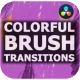 Colorful Brush Transitions | DaVinci Resolve - VideoHive Item for Sale