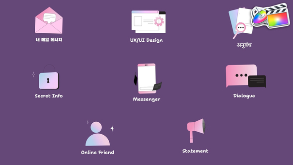 Web UI Icons And Titles for FCPX alt