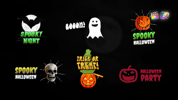 Halloween Spooky Titles Pack alt