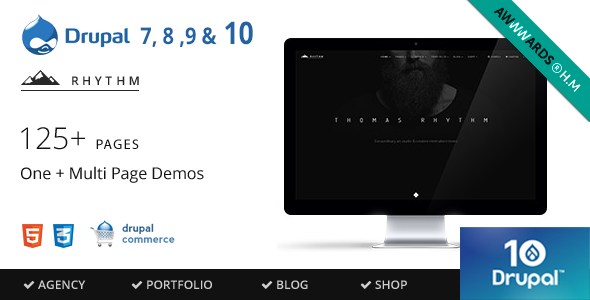 Rhythm - Drupal 10 9 8 7 Multipurpose Commerce theme