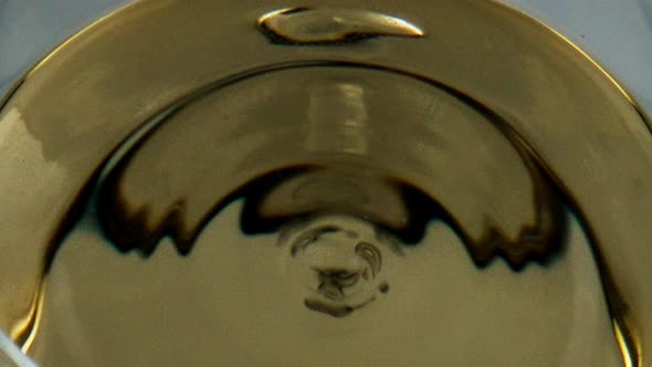 White Wine Drop Goblet Closeup