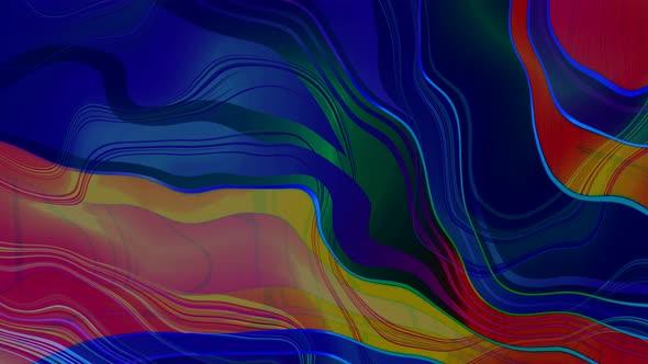 Background Blue Red Yellow Color Wavy liquid Animation