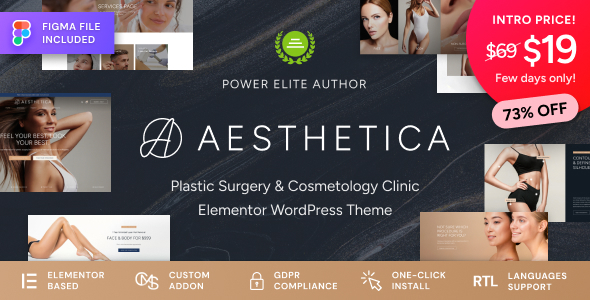 Aesthetica – Plastic Surgery & Beauty Clinic WordPress Theme – 0 Sold!