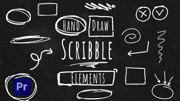 Doodle Sketch Scribble Stroke Elements Pack