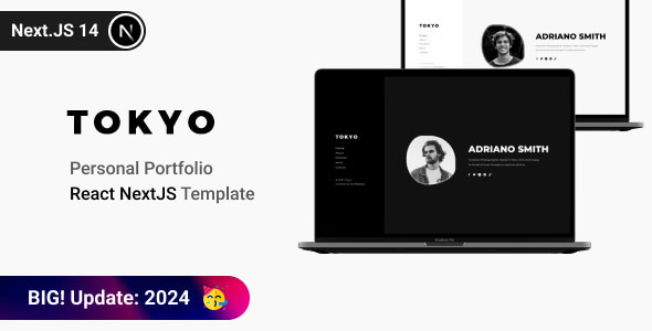 Tokyo - Personal Portfolio React + Next JS Template