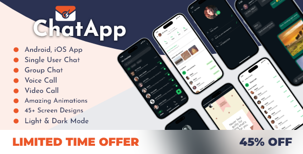 GS ChatApp - The Ultimate WhatsApp Like Chatting UI Kit React Native Expo