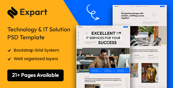 Expart - Technology & IT Solution PSD Template