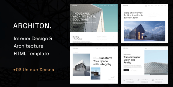 Architon | Architecture & Interior Design HTML Template – 0 Sold!