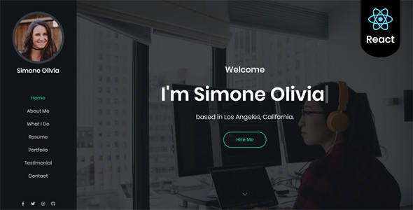 Simone - Personal Portfolio React Template