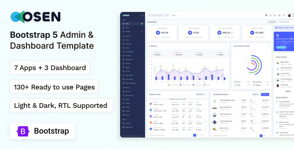 Osen - Bootstrap 5 Admin & Dashboard Template