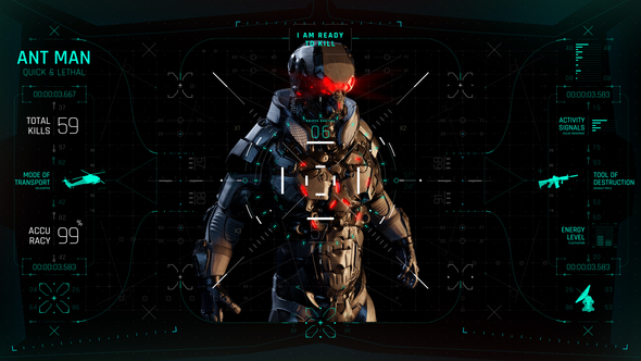 HUD UI Game Warrior Screen 02 alt