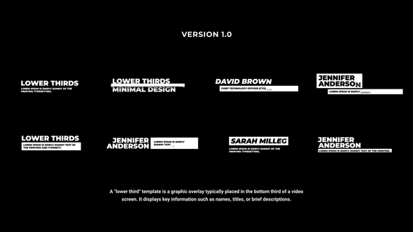 Lower Thirds | AE alt