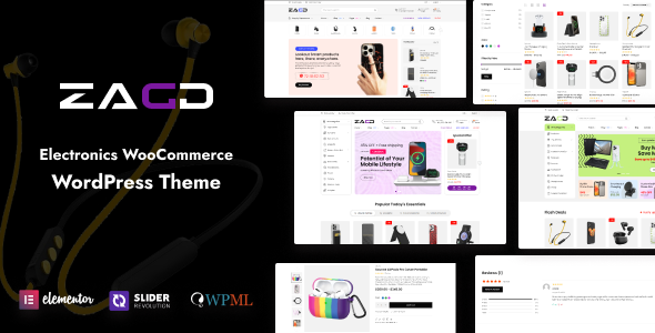 Zagg – Electronics & Accessories WooCommerce WordPress Theme – 0 Sold!