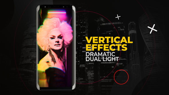 Vertical Dramatic Dual Light Effects | After Effects alt