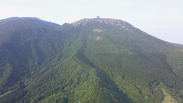 Overview hakone shrine aerial view