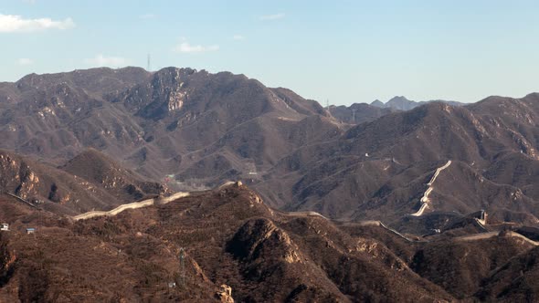 Great Wall of China Badaling Zoom Out