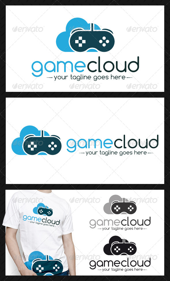 Game Cloud Logo Template