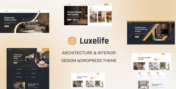 Luxelife – Architecture & Interior Design WordPress Theme – 0 Sold!