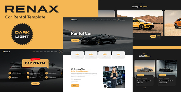 Renax - Car Rental Template