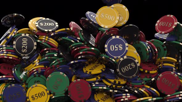 Casino Chips Screen Overlay