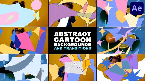 Abstract Cartoon Transitions | After Effects alt