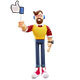 Standing Cartoon Character Holding Like Symbol - 3DOcean Item for Sale