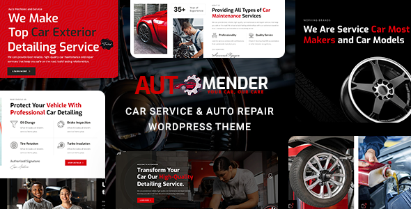 Automender- Car Repair & Service WordPress Theme – 0 Sold!