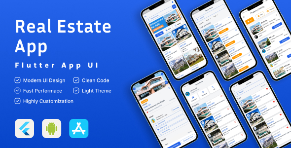 RealEstatePro UI Kit – Comprehensive Flutter Solution for Real Estate Applications
