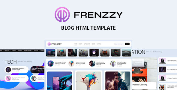 Frenzzy – Blog HTML Template – 0 Sold!